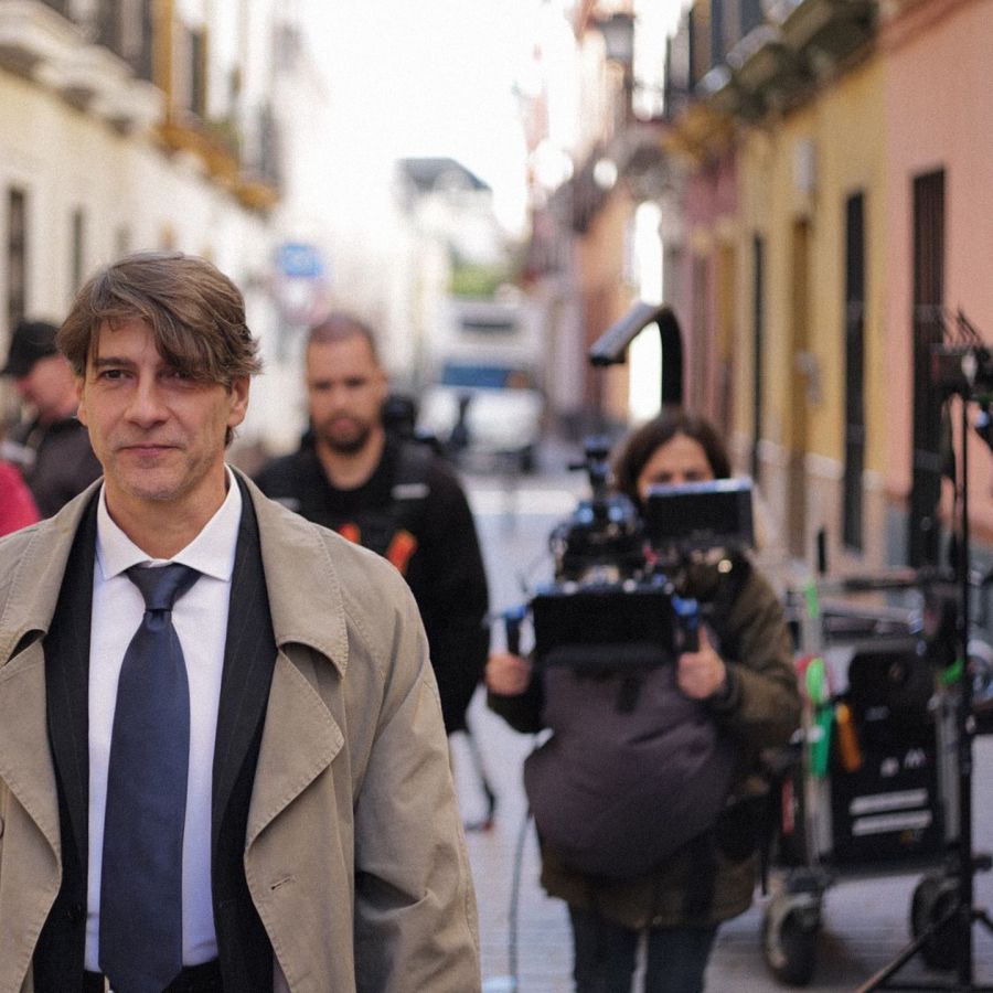 Un momento del rodaje en Sevilla