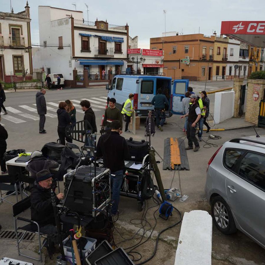 Rodaje en San Juan de Aznalfarache. Sevilla