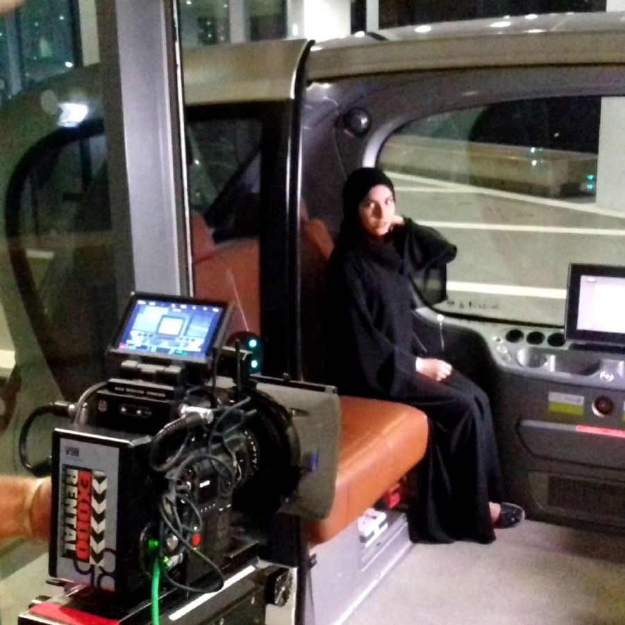 Rodaje en vehículo autónomo de Masdar City en UAE