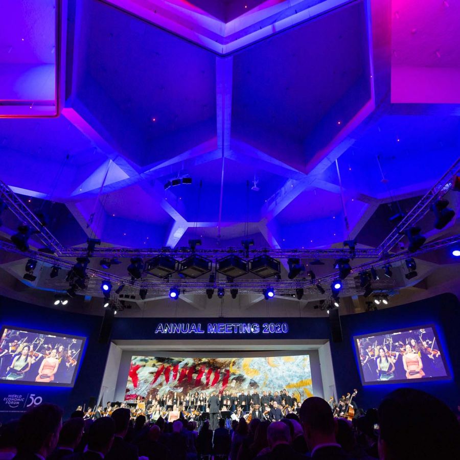 Vista general del Salón Plenario durante el concierto