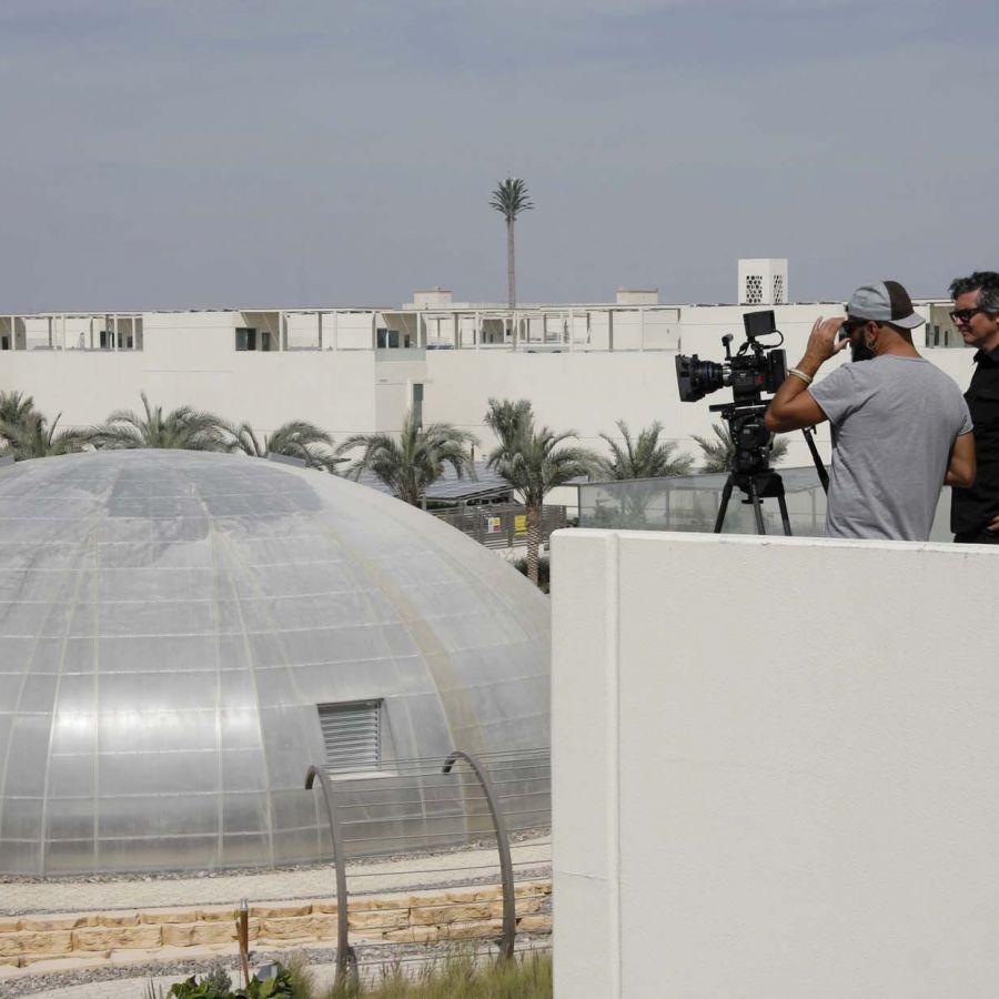 Rodaje en la Ciudad Sostenible de Dubai